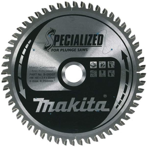 Pöyrösahantetä alumiinille Makita; 250x2,4x30,0 mm; Z80; -5°