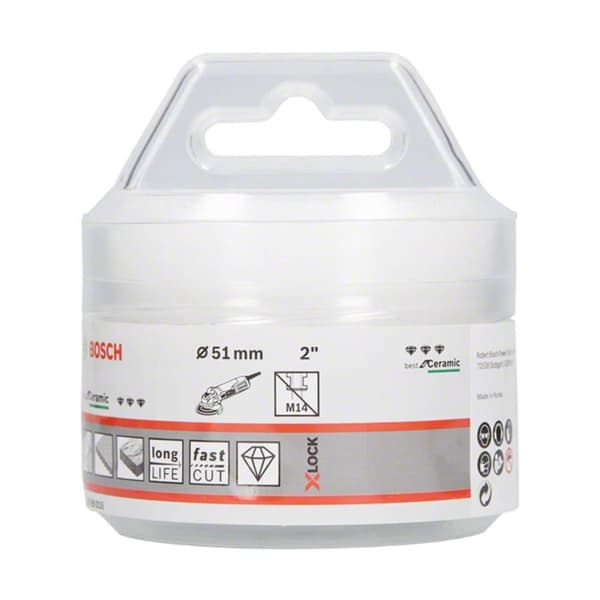 Timanttikuivaporanterät Dry Speed Best for Ceramic Bosch X-LOCK Ceramic Dry Speed; 51x35 mm