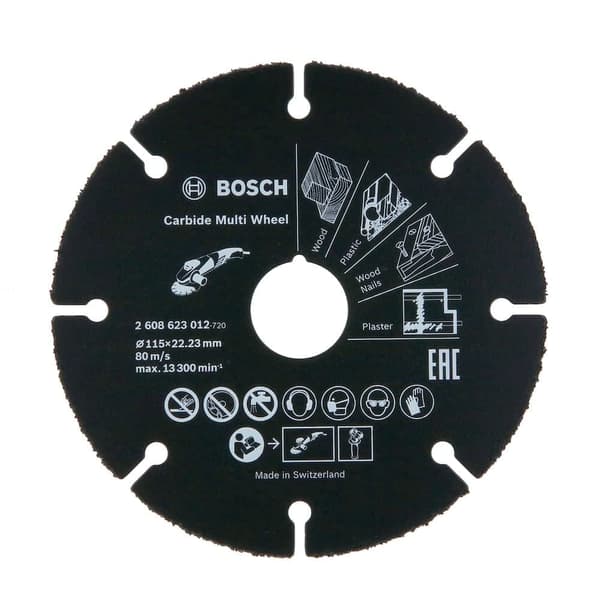 Yleisterä, kulmahoimakoneisiin Bosch 2608623012; 115x1 mm