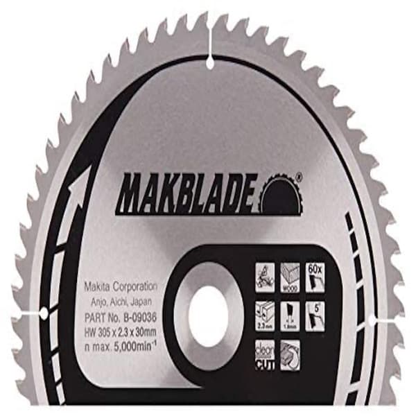 Katkaisuterä puulle Makita; 305x2,3x30,0 mm; Z60; 5°