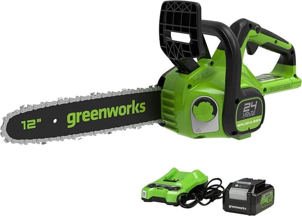 Ketjusaha Greenworks GD24CS30K4; 24 V; 1x4,0 Ah; 30 cm nauha