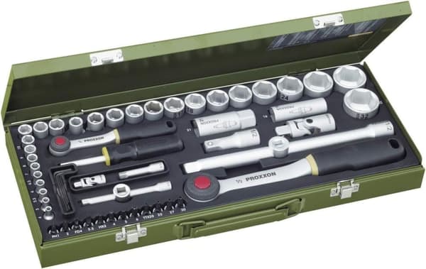 Työkalusarja  Proxxon 1/2''+1/4''; 56 kpl.