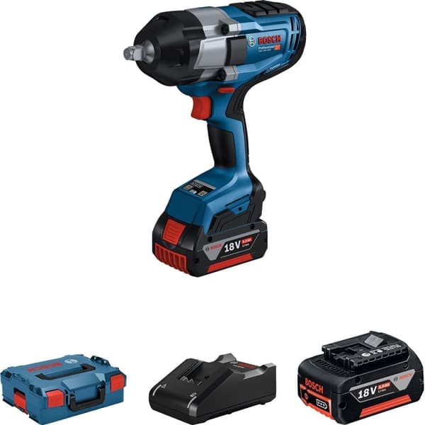 Iskumutterinväännin Bosch GDS 18V-1000; 18 V; 2x5,0 Ah akku
