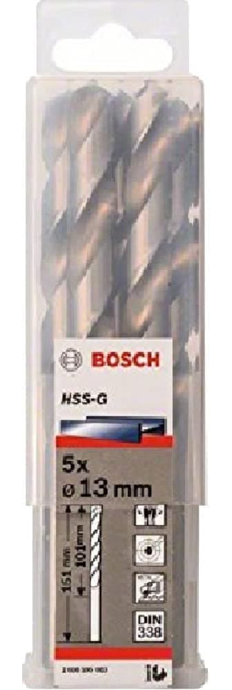Metalliporanterä Bosch HSS-G; DIN 338; 13x151 mm; 5 kpl.