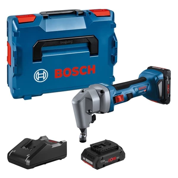 Levyleikkuri Bosch GNA 18V-16 E Professional; 18 V; 2x4,0 Ah akku