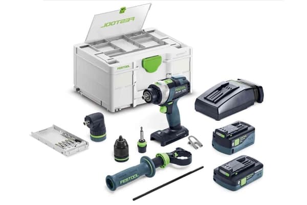 Pora/ruuvinväännin Festool QUADRIVE TPC 18/4 5,0/4,0 I-Set;  18 V; 5,0 Ah + 4,0 Ah akku