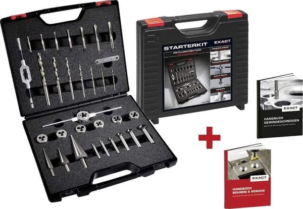 Kierretyökalusarja Exact Starterkit Metal; M3-M12; 35 kpl.