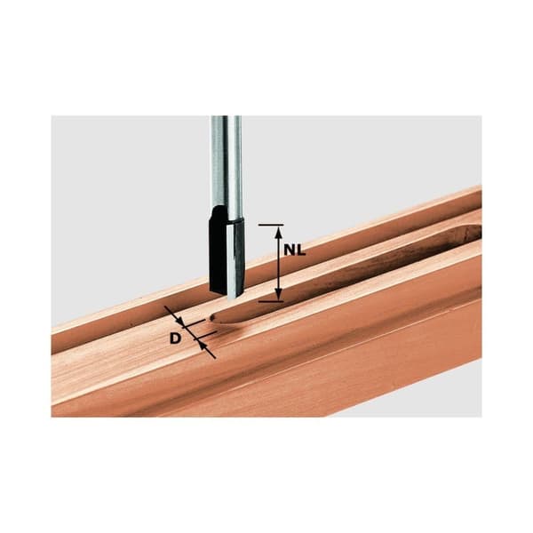 Urajyrsin pohjaterän kanssa Festool; 10 mm; 20/60 mm