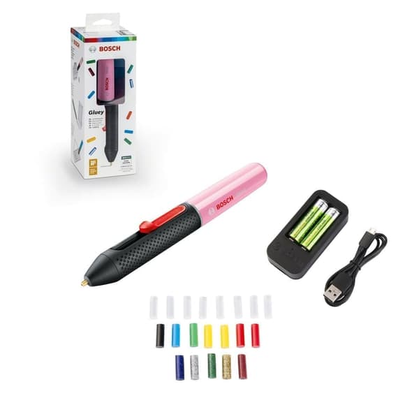Liimapistooli Bosch; 2x1,2 V pinkki
