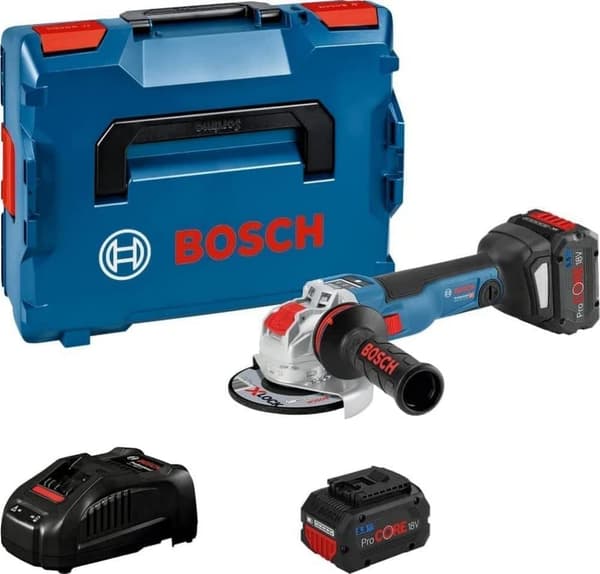 Kulmahiomakone Bosch GWX 18V-10 SC; 2x5,5 Ah akku