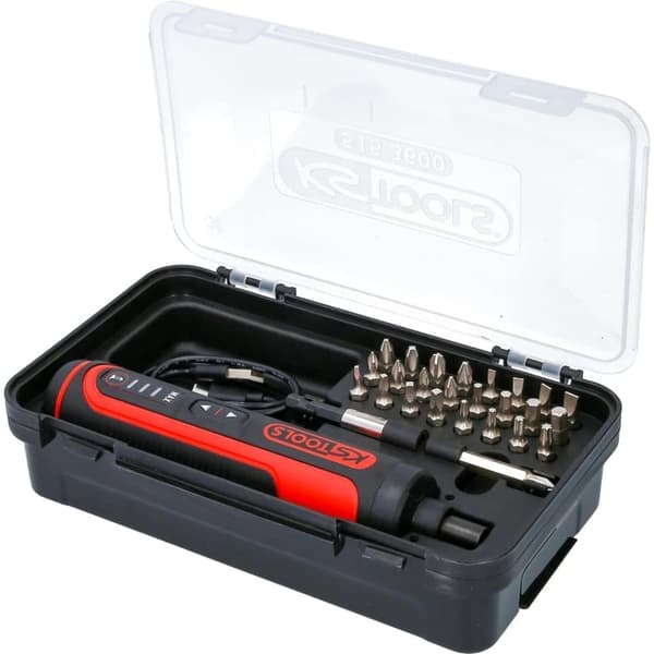 Ruuvimeisseli KS Tools eMONSTER 1/4''; 3,6 V; 1,5 Ah Akku + ruuvivääntimen päät