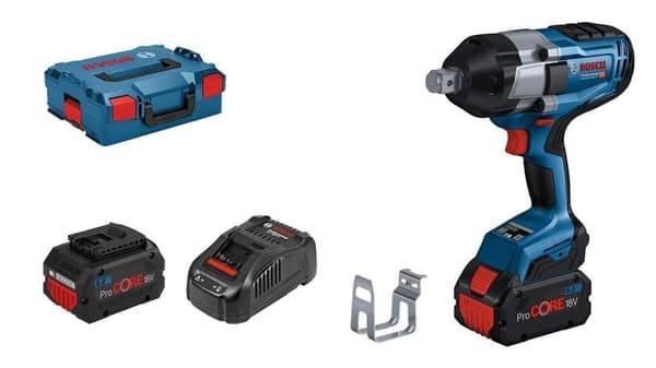Iskumutterinväännin Bosch GDS 18V-1050 H BITURBO; 18 V ProCORE; 18 V; 2x8,0 Ah akku