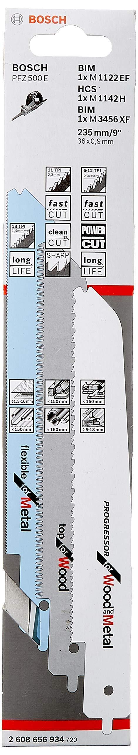 Teräsetti sahalle Bosch PFZ 500 E; 3 kpl.