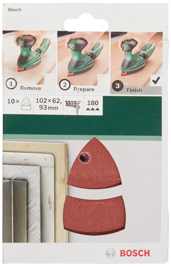 Hiomapaperi Bosch 2609256A65; 102x62/93 mm; K180; 10 kpl.