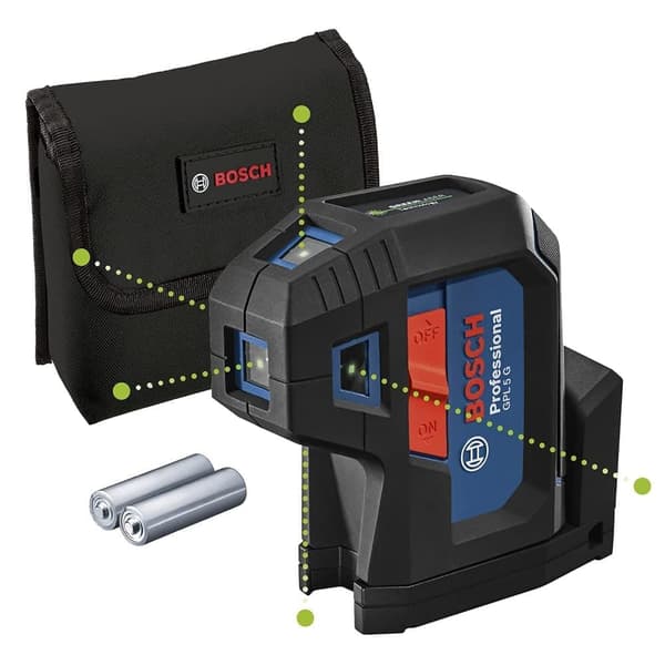 Linjalaser Bosch GPL 5 G musta, Sininen, Oranssi