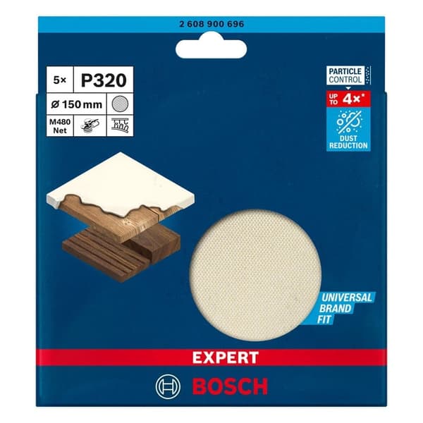 Hiomapaperi Bosch 2608900696; 150 mm; P320; 5 kpl.