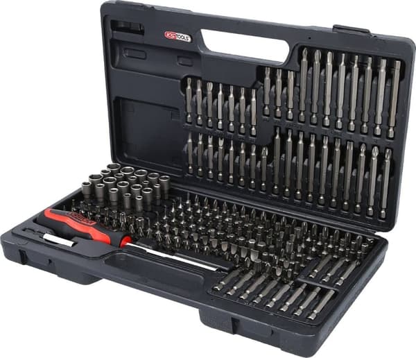 Tarvikesarja KS tools 911.2008; 1/4''; 208 kpl.