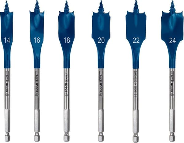 Lattaporanterä Bosch 2608900332; 14/16/18/20/22/24 mm; 6 kpl.