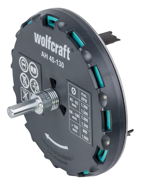 Reikäsaha Wolfcraft 5978000; 45-130 mm