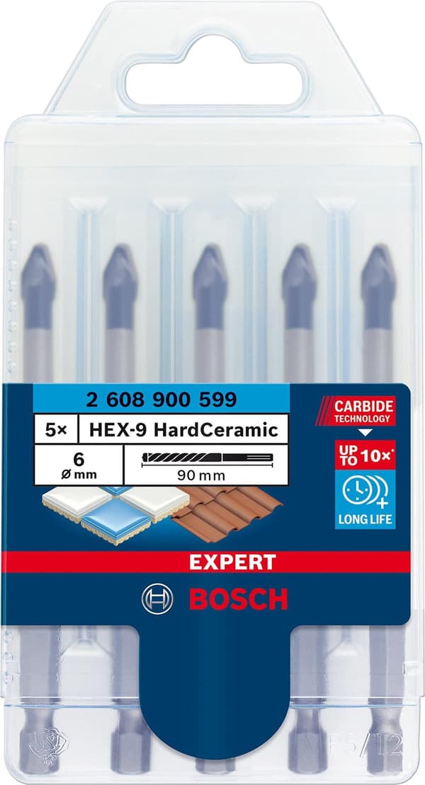 Kaakeliporanterä Bosch 2608900599; 6,0x90 mm; 5 kpl.