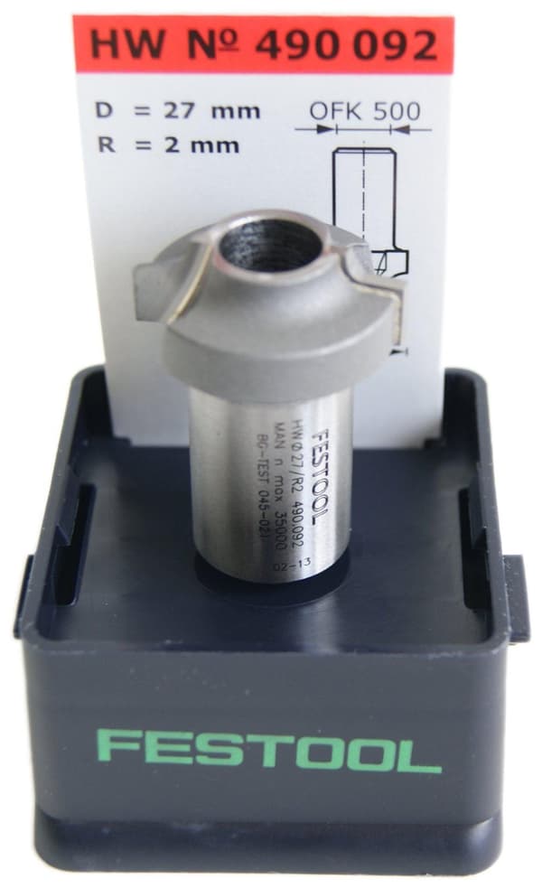 Pyöristysjyrsin Festool 2/27 mm