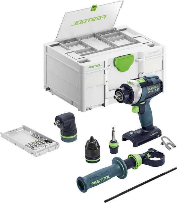 Iskupora / ruuvinväännin Festool QUADRIVE TPC 18/4 I-Basic-Set;  18 V; (ilman akkua ja laturia)