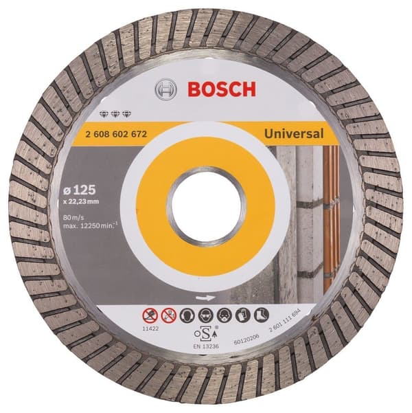 Timanttikatkaisulaikka Bosch BEST FOR UNIVERSAL TURBO; 125 mm