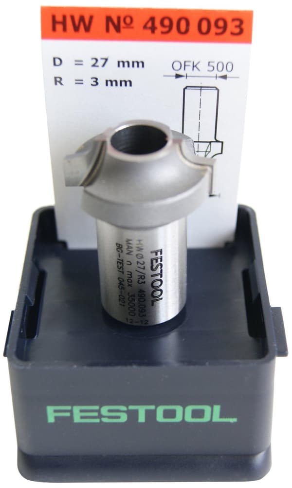 Pyöristysjyrsin Festool 3/27 mm