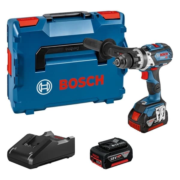 Iskupora / ruuvinväännin Bosch GSB 18V-110 C; 18 V; 2x5,0 Ah akku