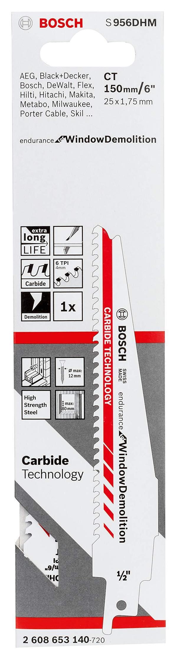 Puukkosahanterä Bosch S 956 DHM; 150 mm; 1 kpl.