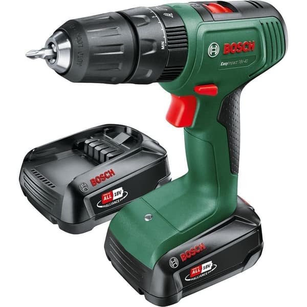 Iskuporakone Bosch EasyImpact 18V-40; 18 V; 2x1,5 Ah akku