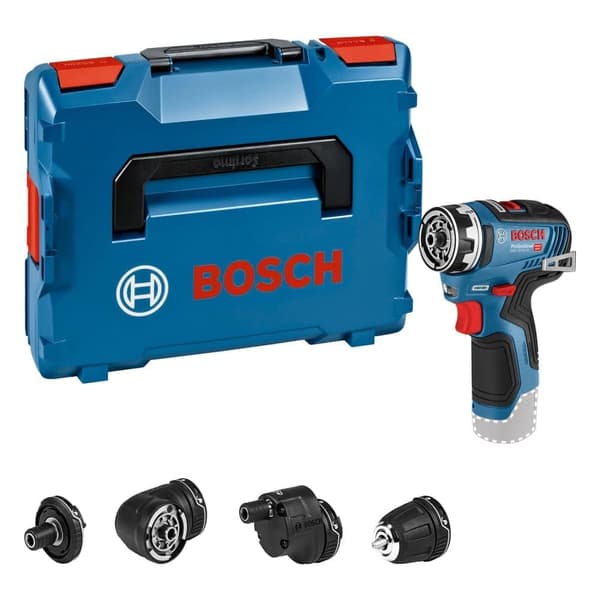 Pora/ruuvinväännin Bosch GSR 12V-35 FC; 12 V (ilman akkua ja laturia) + Lisävarusteet