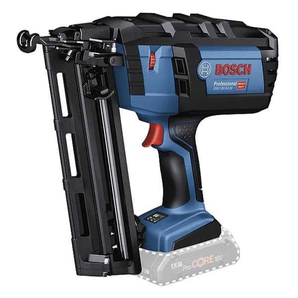 Akkukäyttöinen naulain Bosch GNH 18V-64 M Professional; 18 V (ilman akkua ja laturia)