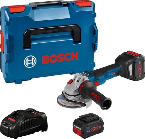 Kulmahiomakone Bosch GWS 18V-10 SC; 2x5,5 Ah akku