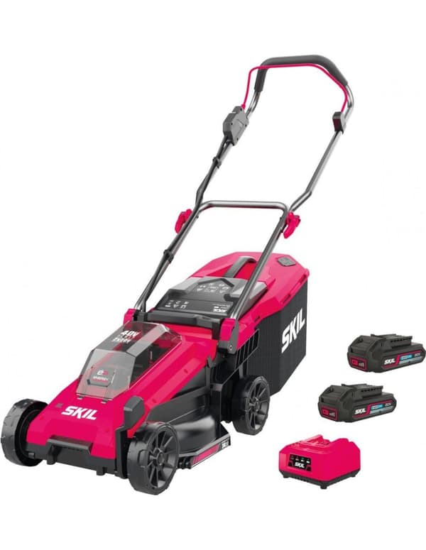 Akkukäyttöinen ruohonleikkuri Skil 0130 BA; 2x18 V; 2x2,0 Ah akku