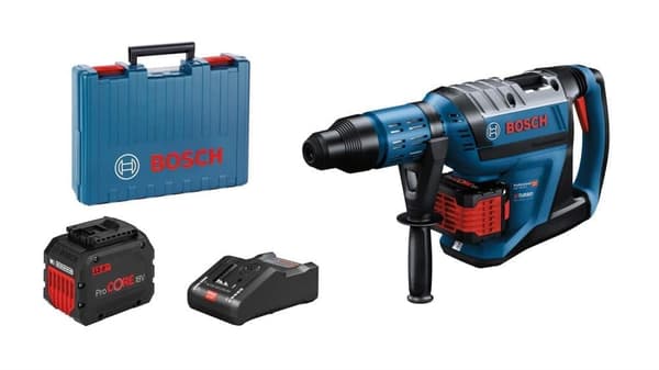 Akkukäyttöinen poravasara Bosch GBH 18V-45 C BITURBO Professional; 18 V; 12,5 J; SDS-Max; 2x12 Ah ProCORE akku