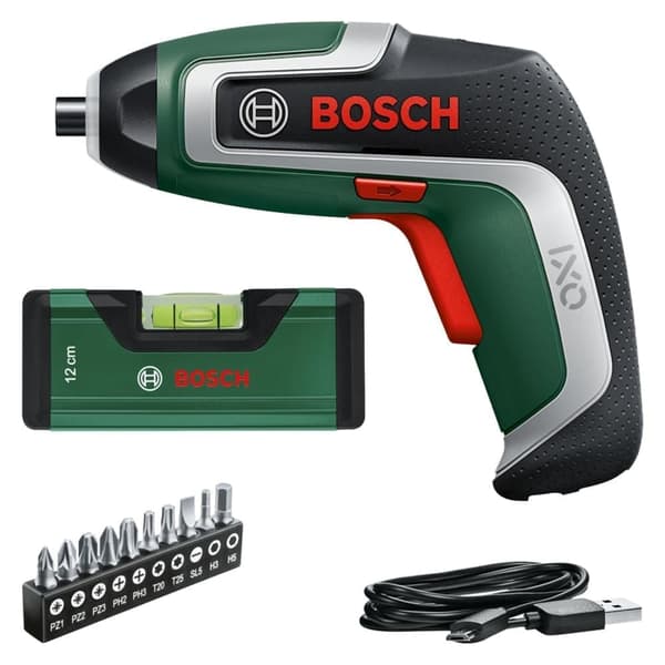 Akkuruuvinväännin Bosch IXO 7; 3,6 V; 1x2,0 Ah akku + tarviketta
