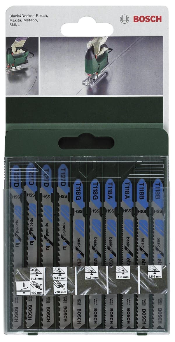 Sahaterä setti Bosch 2609256745; 10 kpl.