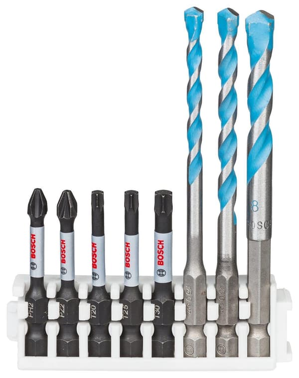 Pora- ja ruuvipääsetti Bosch 2608577144; 8 kpl.