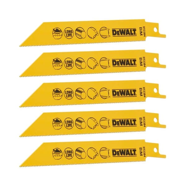Puukkosahanterä DeWalt DT2384; 152 mm; 5 kpl.