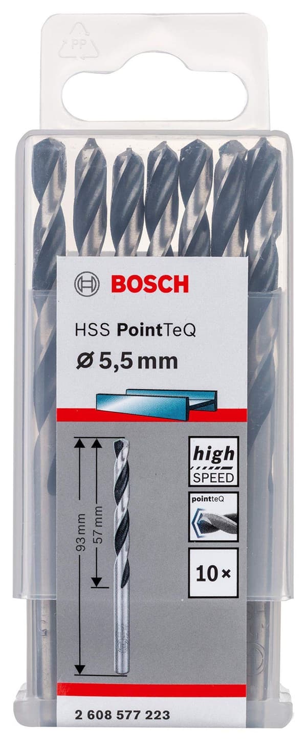 Metalliporanterä Bosch PointTeQ; 5,5x93 mm; 10 kpl.