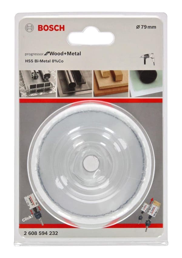 Reikäsaha Bosch Progressor for Wood and Metal; 79 mm
