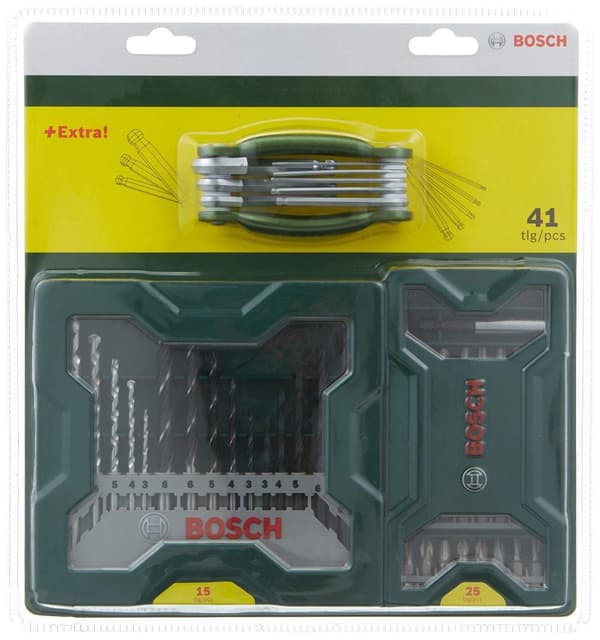 Pora- ja ruuvipääsetti Bosch 2607017333; 41 kpl.