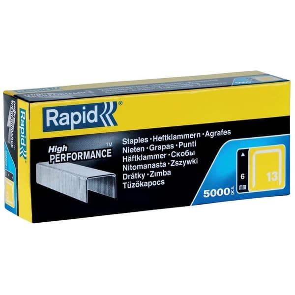 Niitit Rapid 11830700; 5000 kpl.; tyyppi 13; galvanoitu