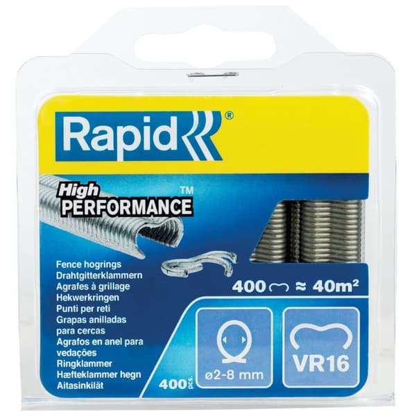 Niitit Rapid VR16; 400 kpl.; galvanoitu