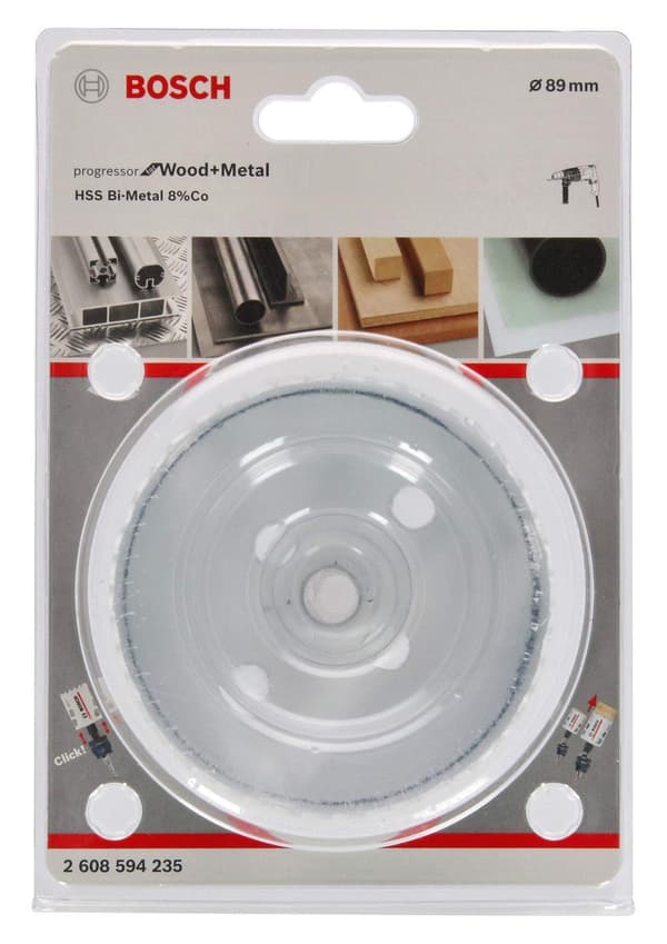 Reikäsaha Bosch Progressor for Wood and Metal; 89 mm