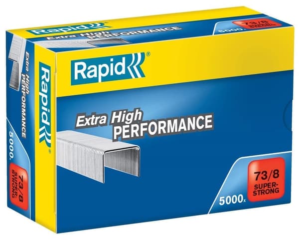 Niitit Rapid, 11,2x8 mm; 5000 kpl.; tyyppi 73; galvanoitu