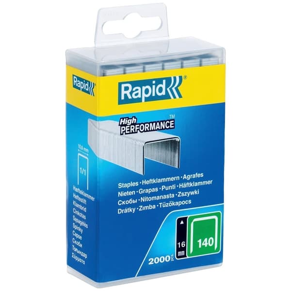 Niitit Rapid, tyyppi 140 10,6x16 mm; 2000 kpl.