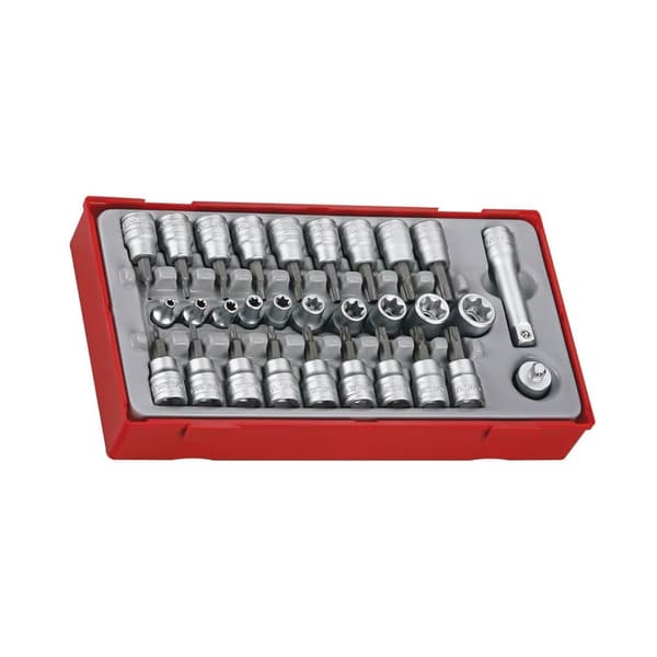 Kärki ja hylsysarja Teng Tools TTTX30; 30 kpl.