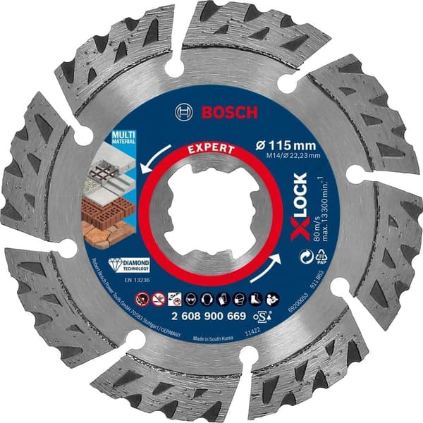 Timanttikatkaisulaikka Bosch 2608900669; 115x22,23 mm; X-Lock